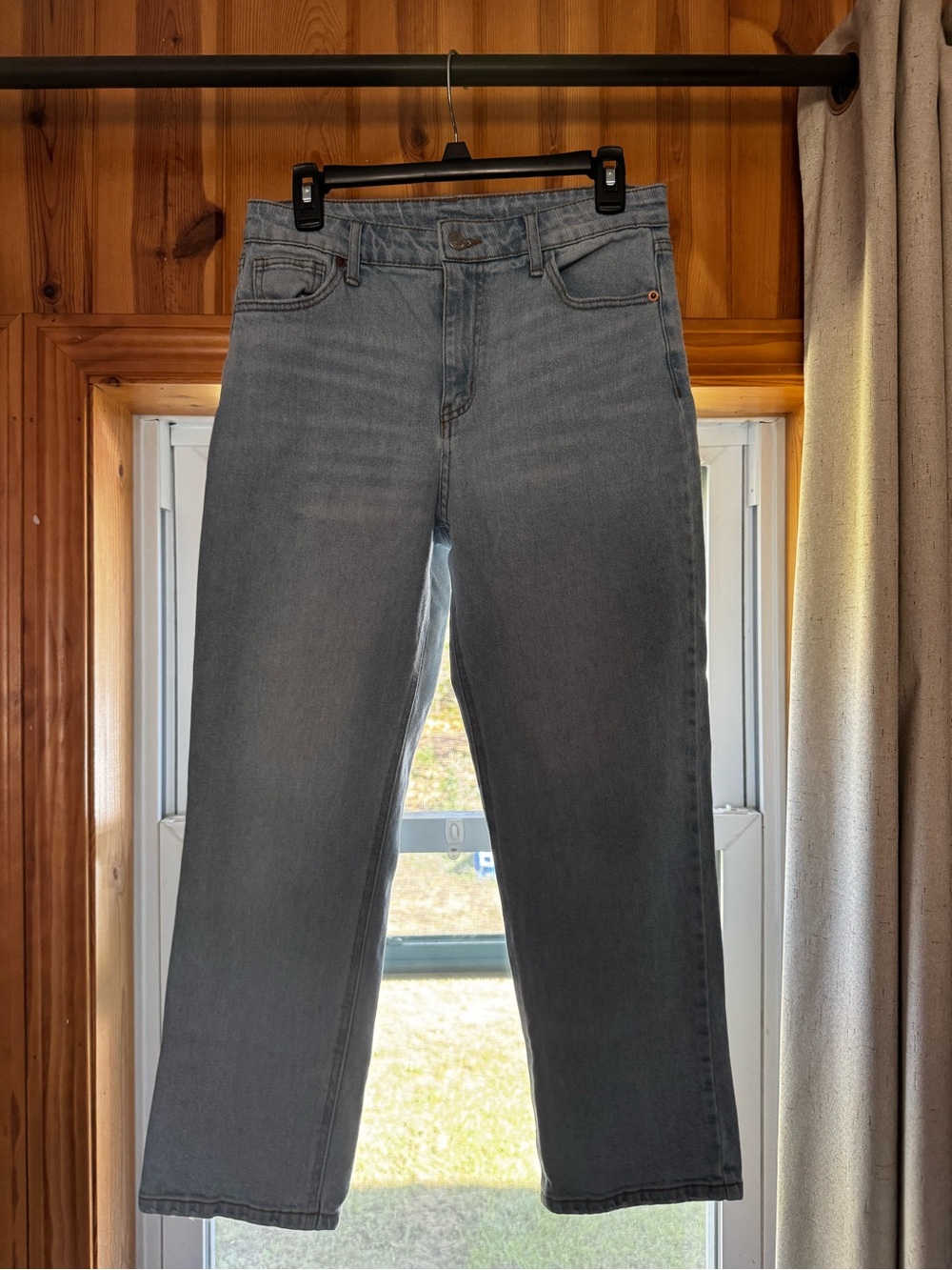 wild fable Straight-Leg Ankle Jeans light wash